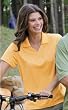 Women's Vision Poly pique y-neck golf shirt