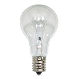Satco S4166 130V 60 Watt A15 Intermediate Base Light Bulb, Clear