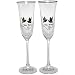 50th Anniversary Crystal Champagne Glasses