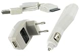Just Mobile  - GRJMC31IPB - Kit de chargement 3 en 1 Blanc pour iPod Blanc