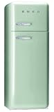 Smeg FAB30VS7 K&uuml;hlschrank / A+ / 168 cm H&ouml;he / 266 kWh/Jahr / 242 L K&uuml;hlteil / 68 L Gefrierteil / pastellgr&uuml;n, linksanschlag