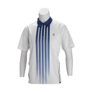 Buy K-Swiss Sublimated Polo (COLOR: White Blue, SIZE:Extra Large) by K-Swiss