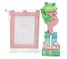 Baby : Girls Adorable Pink Frog Photo Frame For Nursery Decor. Great Baby Shower Gift