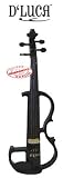 D'Luca Electric Black Violin All Ebony, EVM-B1