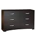 South Shore Step One Collection 6-Drawer Triple Dresser, Chocolate