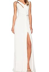 Sleeveless Spring Summer Winter Slit Checkered Print Jersey/Polyester/Spandex Evening Dress/Maxi Dress 