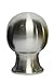 Urbanest Bola Lamp Finial, Brushed Nickel, 1 13/16-inch Tall