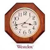 WESTCLOX MARLBORO 11' OAK OCTAGON WALL CLOCK