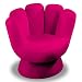 Lumisource Upholstered CHR-MITTMINI-HP Mini Mitt Chair - Hot Pink