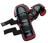 FOX Standard Adult Knee/Shin Guard Black/Red OSFA