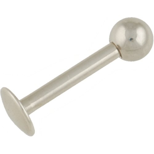 Stainless Steel Externally Threaded Labret: 16g 5/16, Stainless Steel Ball: 3mm