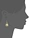 Amazon Collection Gold-Plated Sterling Silver Faceted Gemstone Teardrop Earrings