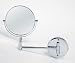 Stainless Steel Wall Mounted 7x Magnification Mirror Makeup Vanity Bathroom