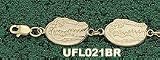 Univ Of Florida Gator Head 3/8 7 Bracelet -Choose From 14K Gold 10K Gold or Stainless Steel