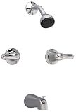 American Standard 3275.502.002 Colony Soft Double-Handle Bath/Shower Fitting with Tub Spout and Metal Handles, Chrome