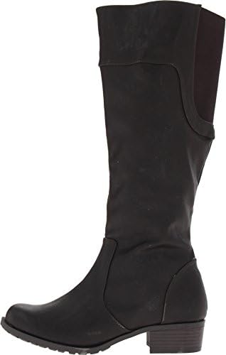 Romantic Soles Women's Arora - Wide Calf Chocolate Boot 7 M