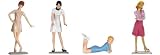 Motorhead Miniatures 18th Scale Sixties Sweeties 3 Set of 4 852 by Exoto