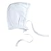 Kid U Not Baby Soft Cotton Knit Bonnet Hat (Pilot Cap) (1 (0-3 Months), White)