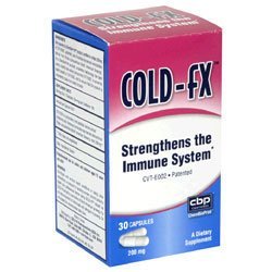 Cold-fX CVT-E002, 200 Mg Capsules - 30 ea