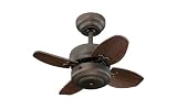 Monte Carlo 4MC20RB 20-Inch 4-Blade Mini Ceiling Fan, Roman Bronze