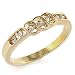 ISADY - Marielle - Bague femme - alliance - Plaqué Or jaune 585/1000 - Cristal autrichien