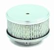 Air Cleaner Round 4x2 in. Carbs w/2 5/8 in. Or 2.3 1/8 in. Neck Chrome Plated Steel Zinc Plated Steel Base Incl. Filter/Wing Nut
