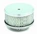 Air Cleaner Round 4x2 in. Carbs w/2 5/8 in. Or 2.3 1/8 in. Neck Chrome Plated Steel Zinc Plated Steel Base Incl. Filter/Wing Nut