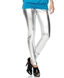 Pink Rose Stretch Metallic Leggings