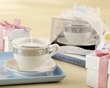 Teacups and Tealights Miniature Porcelain Tealight Holders (Set of 12) - Baby Shower Gifts & Wedding