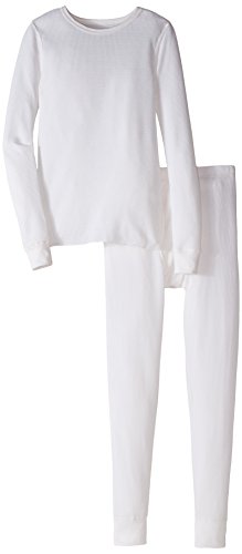 Fruit of the Loom Big Boys' Waffle Thermal Underwear Set, Natural, 7/8