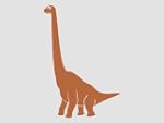 Wandbild Wandsticker Dinosaurier Brac...