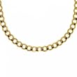 Large Mens Cuban Link Necklace in 14KT Yellow Gold 18-20"