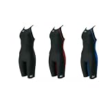 ミズノ【Mizuno】ハーフスーツ RX 85OC-010 ウイメンズ 女子競泳水着 FINA承認モデル レディース ブラック×ブルー（92） SS