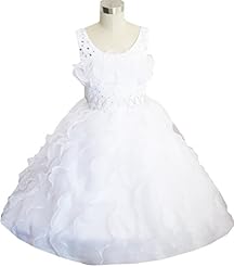 Girls Pleated 2015 Polyester Flower-Girl Dress/Bridesmaid Dress/Pageant Dress/Wedding Dress 