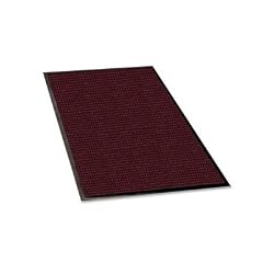 Indoor/Outdoor Mat, Rubber Cleated Backing, 4'x6', Charcoal