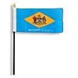 Delaware Flag 4 x 6 inch