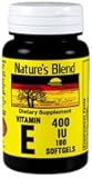 Nature's Blend Vitamin E 400IU Capsules 100 CT (PACK OF 2)