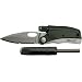 Tool Logic SLP2 Tactical Folding 1/2 Serrated Knife With LED Flashlight, Magnesium Fire Starter and Signal Whistle, Silver