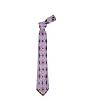 Emilio Pucci Diamond Pattern Twill Silk Tie Purple