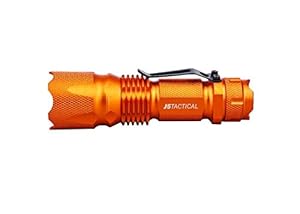 J5 Tactical J5 V1 Pro Hunter Orange Tactical Flashlight - The Original 300 lm Ultra Bright, LED Mini 3 Mode Flashlight, Hunter Orange
