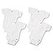 4 Pk. Gerber Short Sleeve Onesie Size 3t ~ Solid White