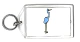 Keychain with crane, bird