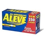 Aleve Naproxen Sodium 220 mg - 250 Caplets - Long Expiration Dating