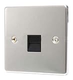 POLISHED CHROME TELEPHONE MASTER SOCKET C439PCB