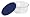 image Pyrex Storage 4-Cup Round Dish with Dark Blue Plastic Cover, Clear