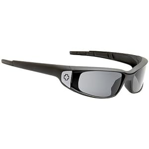 Spy Mach II Sunglasses - Spy Optic Scoop Series Racewear Eyewear - Color: Matte Black/Grey, Size: One Size Fits All