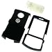 PCMICROSTORE Brand Samsung SCH-i760 i760 Solid Black Snap-On Case Cover with Removable Swivel Belt Clip