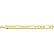 14-karat-gold Flat Figaro Chain Bracelet 8"