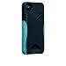 Case-Mate iPhone 4S / 4 カードホルダー付ハードケース POP! ID Case, ネイビー/アクア CM018170
