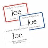 Avery Self-Adhesive White 2-1/3 x 3 3/8 Inch Removable Name Badge Labels 400 Count (5395)